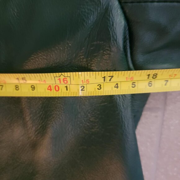 Classic Design Pendleton Sheep Leather Jacket Forest Green Size Small - Picture 11 of 12